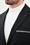 Plain Slim Fit Mono Collar Wool Men's Jacket with Pocket Detail Black - 41464.25K - 2