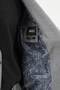 Gray Slim Fit Bag Pocket Mono Collar Wool Men's Suit - 45414.25K - 6