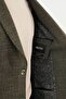 سترة رجالية ذات جيب مسطح وياقة مونو من Kırçıllı Slim Fit باللون الكاكي - 41462.25K - 6