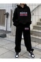 Believe in Boston Printed Unisex Women/Men Hoodie Oversized Bottom/Up Tracksuit Set