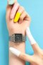 Retro Cord Square Dial Women's Vintage Watch