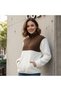 Women's Half Zipper Plush Sweatshirt - Comfortable and Warm Winter Top - 4