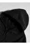 Street Style Gangstar Printed Women/Men Unisex Oversized Hooded 3-Ply Black Sweatshirt - 3