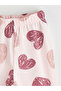 Pink Heart Patterned Baby Girl Pajama Set - 6