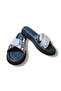 Genuine Leather Cross-Strapped High Sole Slippers - 5