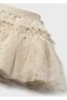 Beige Baby Girl Polka Dot Tulle Skirt 2901 - 3