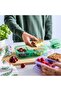 PRUTA Sandwich container with lid, lilac/green - 2