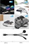 100W Type-C 3-in-1 Charging Cable 5A Fast Charge Compatible with iPhone, Apple Watch, Android Device - 7