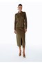 Extrafine Merino Wool Blended Knitwear Skirt Olıvestone