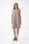 100% Cotton Muslin Fabric Rope Strap Dress Mg-20251