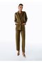 Extrafine Merino Wool Blend Knitwear Trousers Olıvestone - 3