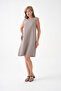 100% Cotton Muslin Fabric Rope Strap Dress Mg-20251 - 3