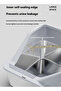 Stainless Steel Cat Litter Box Cat Litter Tray for Multiple Cats Anti Splashing and Easy Clean - 3