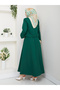 Women's Ornamental Pocketed Buttoned Skirt Set - 7