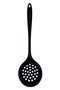 Single Heat Resistant Fireproof Non-Stick Silicone Colander Black