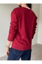 Basic Blouse with Burgundy Cream Collar Detail - 2