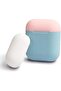 Duo Series AirPod Case with Portable Keychain Silicone Cover for AirPod 1/Airpod 2 - Blue - 3