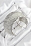 Brass Wire Wrapped Model Silver Color Women's Bracelet