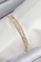 Brass Zircon Stone Waterway Model Gold Color Women's Bracelet