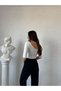 Ecru Half Sleeve Jolie Round Neck Blouse - 4
