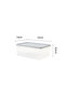 حاوية تخزين عميقة للتجميد – مع غطاء – شفافة، خالية من مادة BPA، مقاومة للتسرب، سعة 2.1 لتر، لون أزرق داكن - 4