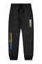 Boy's Jogger Tracksuit Bottoms with Elastic Waist and Break Print Detail