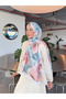Patterned Cotton Soft Shawl Inspiration Series Baby Blue Pink Ps90 - 2
