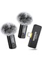 Wireless Lavalier Microphone for iPhone Android Tablet PC Laptop 131ft/40m Range Noise Cancel - 2