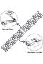 Samsung Galaxy Watch 4 40mm 44mm/Classic | Metal Watch Band Straps | Silver - 5