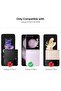 Samsung Galaxy Z Flip 5 Case Cover | Leather Case With Ring Holder | Red - 3