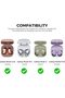 Case For Samsung Galaxy Buds 2 Pro/Buds 2/Pro/Live/FE - Diamond Pattern PC Prote - 3