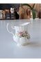 Antique Porcelain Milk Jug - Moss Rose Rose Motif - 3