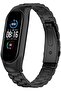 Xiaomi Mi Band 7/6/5 | 3 beads Stainless Steel Metal Watch Band Strap | Black