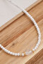 White Quartz Natural Stone Necklace 40Cm+5Cm Handcrafted Custom Made Real Quartz Stone - 4