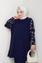 Sleeveless Sim Detailed Knitwear Tunic Pants Set - 2