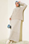 Knitwear Dress with Side Ties Vest Standard Size (between 36/44) Beige - 2