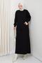 Vertical Striped Knitwear Tunic Skirt Set with Pockets