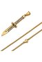 ✨   Gold Color Blade Design Pendant Blade Pendant Baynonet Rambo Blade Knife Pendant Stainless Steel Necklace Unisex Accessory Steel Pendant - 3