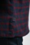Shaw men's woven shirt burgundy-navy checkered - 4
