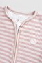 Camisole Modal Pink Zippered Jumpsuit with Gloves and Booties - 4
