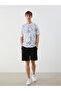 Black Slim Fit Men's Sports Shorts