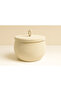 Rope Wicker Basket 17X21 cm for Kitchen, Bathroom and Home – Storage Basket Honeypot with Lid - 4