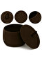 Rope Wicker Basket 17X21 cm for Kitchen, Bathroom and Home – Storage Basket Honeypot with Lid - 2
