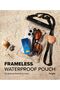 Waterproof Phone Pouch Frameless [One Touch Lock] Waterproof Phone Case |Black - 3