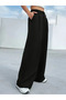 Women's Black High Waist Premium Palazzo Pants - 3