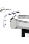 Universal Projector Screen L-Bracket Wall Hanging Mount Adjustable Ceiling Mount with Adjust - 2