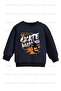 Shark and Mixed Printed 3-Pack Unisex Navy Blue-Black-Beige Children's Sweatshirt - 2