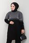 Knitted Glitter Patterned Knitwear Tunic Pants Set - 4
