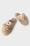 Women's Winter Cute Panda Figured Non-Slip Sole Home Slippers Panduf Brown - 3