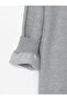 Lcw Modest Gray Crew Neck Printed Women's Sweatshirt Tunic - 7